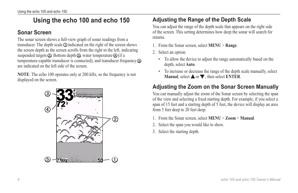 Garmin echo 100 User Manual | Page 6 / 12