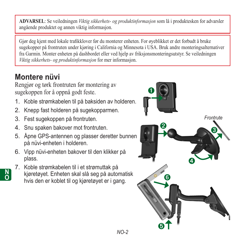 Montere nüvi | Garmin nuvi 350 EN User Manual | Page 76 / 92