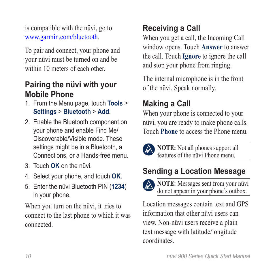 Garmin Nuvi 900 User Manual | Page 12 / 16