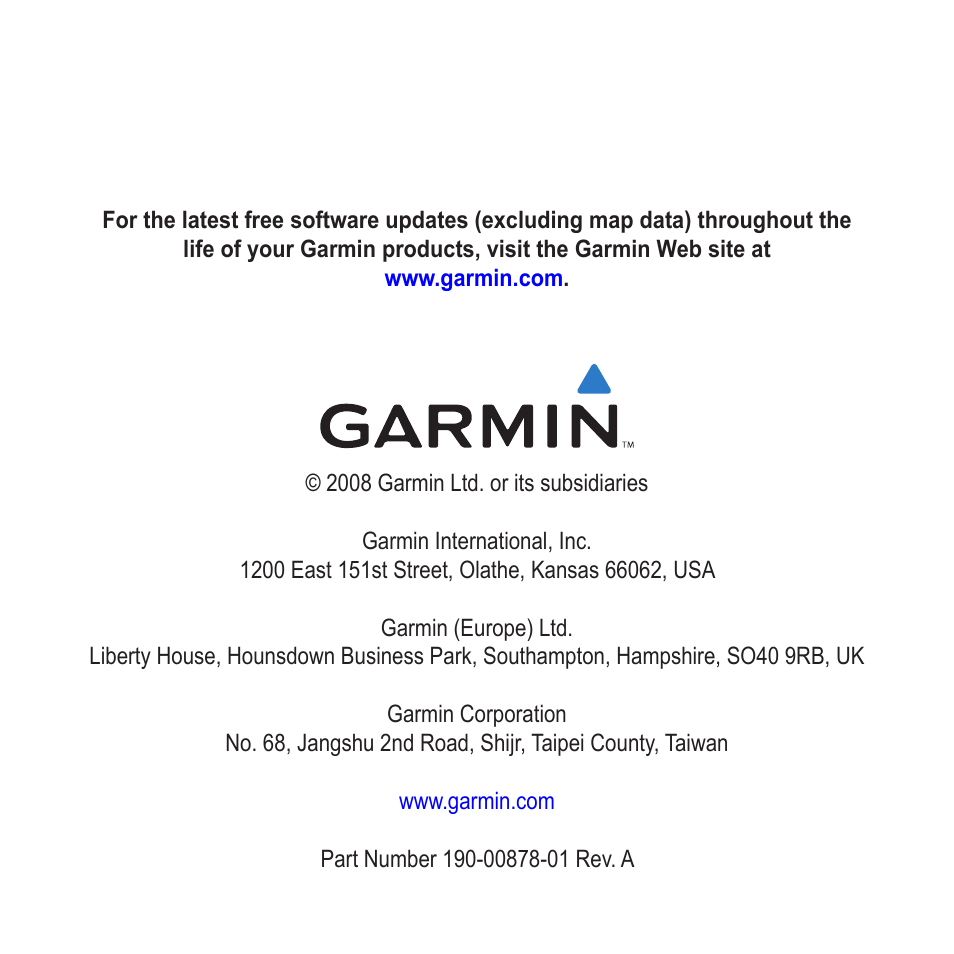 Garmin Nuvi 900 User Manual | Page 16 / 16