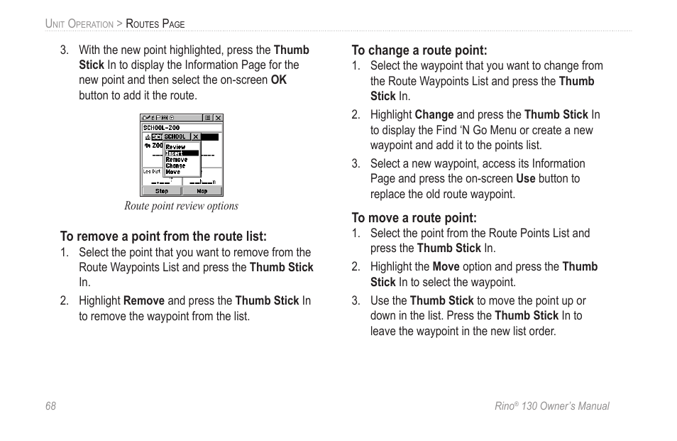 Garmin rino130 User Manual | Page 74 / 132