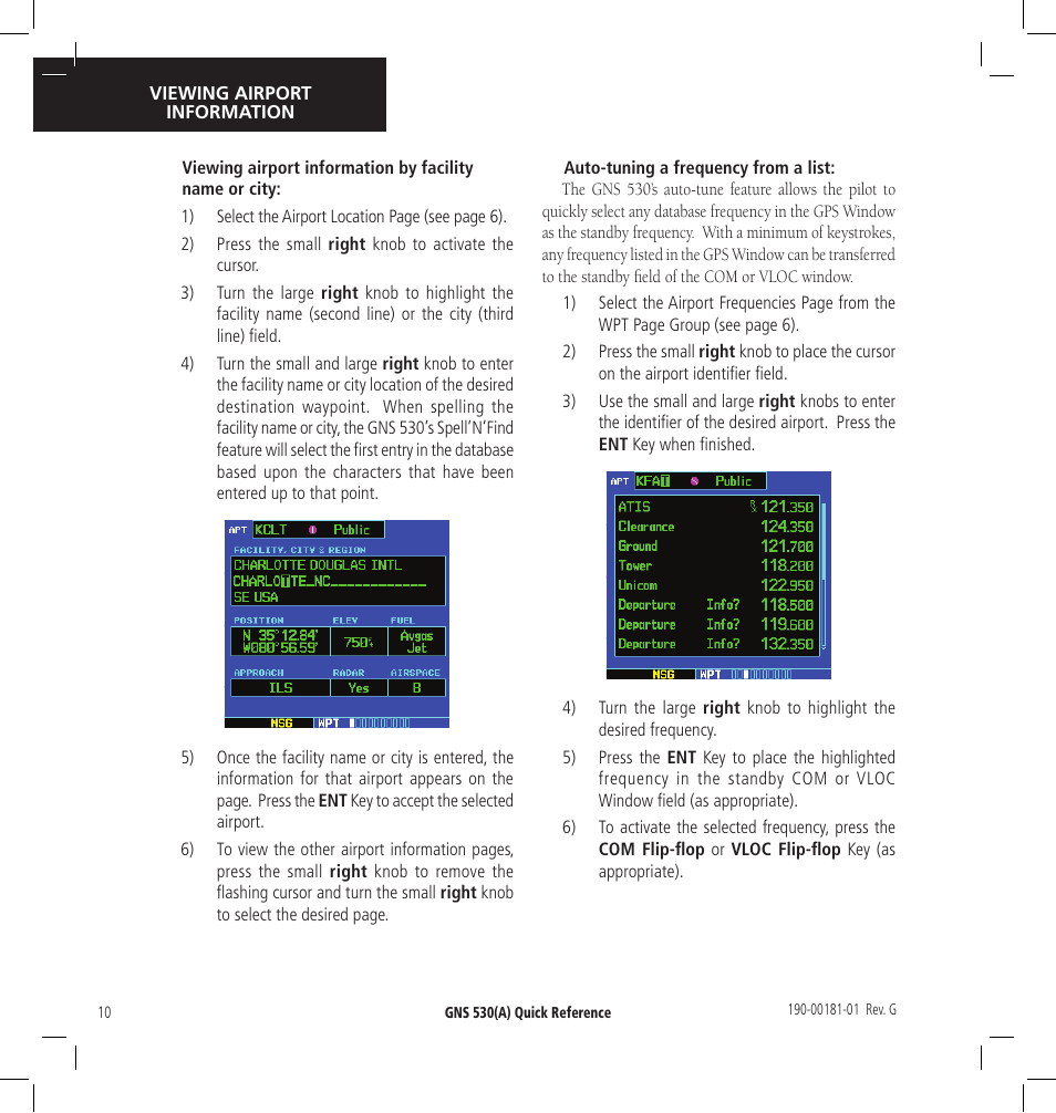 Garmin GNS 530 User Manual | Page 10 / 22