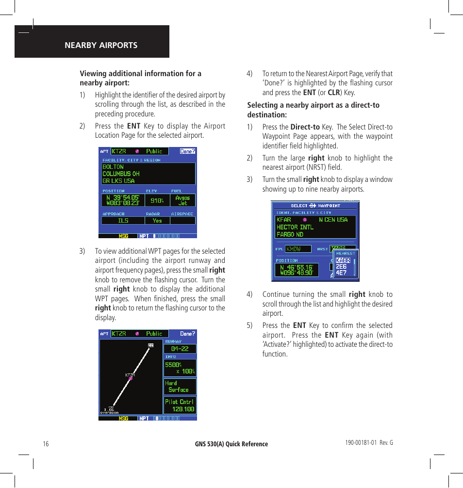 Garmin GNS 530 User Manual | Page 16 / 22