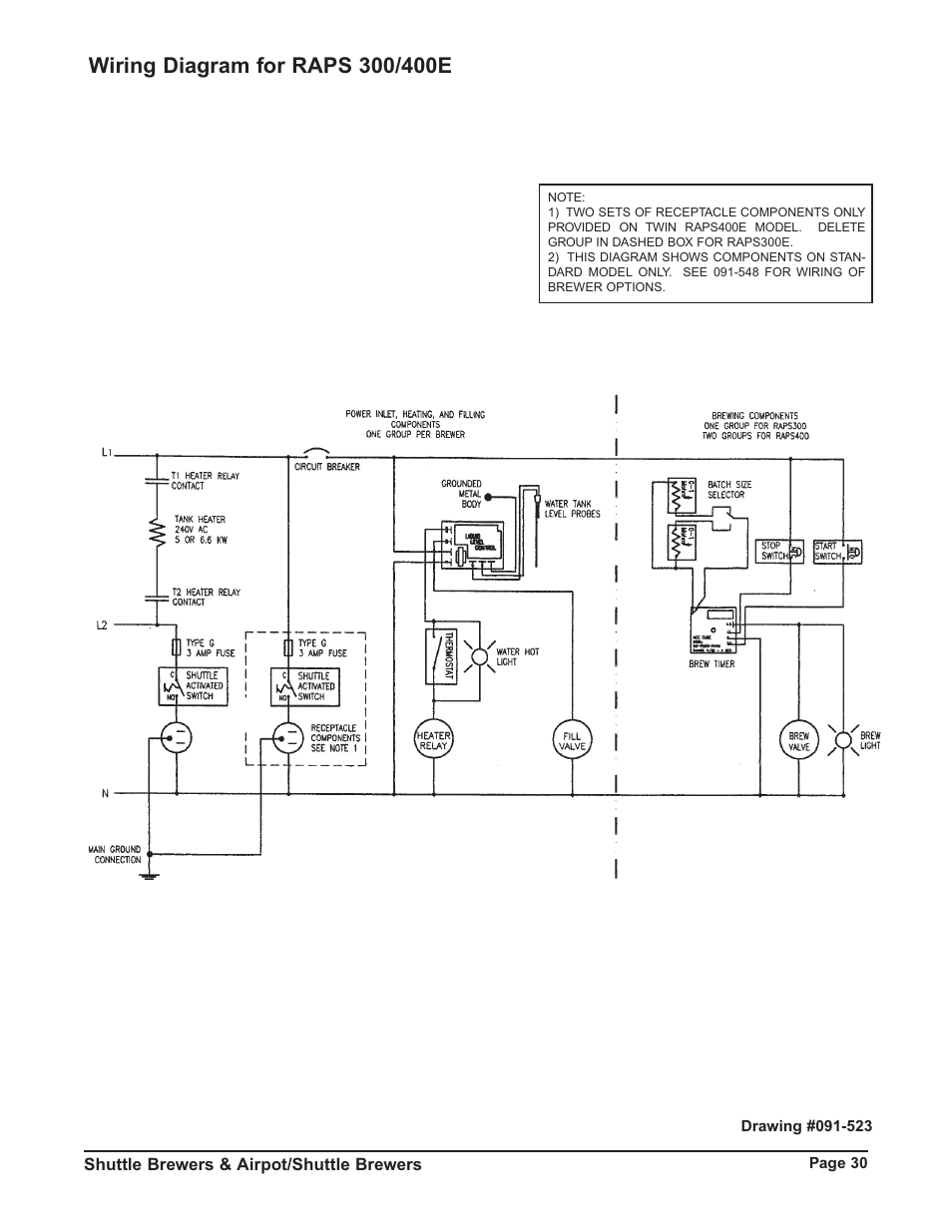 Grindmaster P400E User Manual | Page 30 / 36