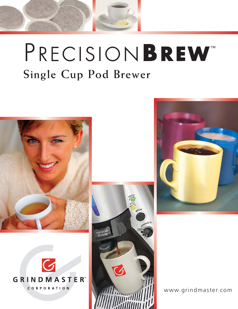 Grindmaster PRECISION BREW Single Cup Pod Brewer User Manual | 6 pages