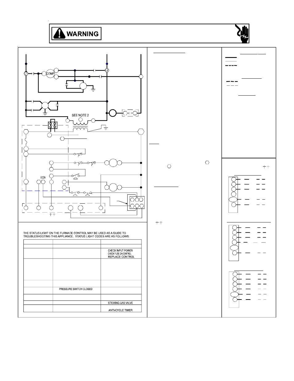 Installer/serviceman, Thermostat field wiring | Goodmans COMMERCIAL HEATING & COOLING 3 TON - 6 TON PACKAGE GAS UNIT CPG SERIES User Manual | Page 45 / 56