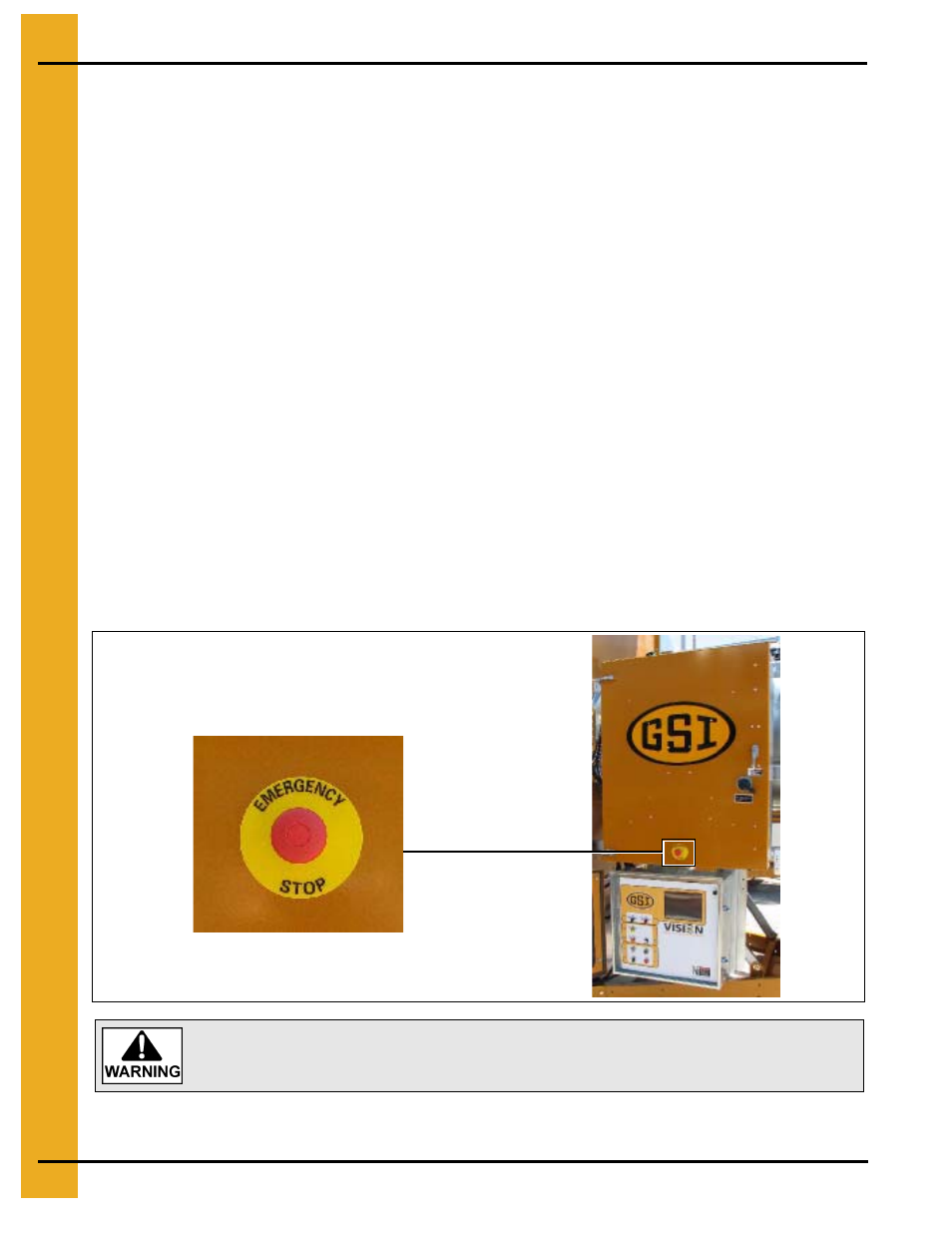 Dryer operation emergency stop, Dryer operation, Emergency stop | GSI Outdoors 100 SERIES DRYER PNEG-552 User Manual | Page 6 / 64