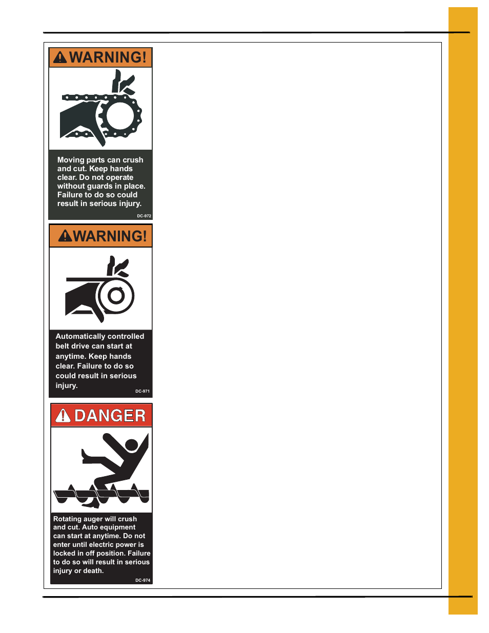 Warning | GSI Outdoors 100 SERIES DRYER PNEG-552 User Manual | Page 9 / 64