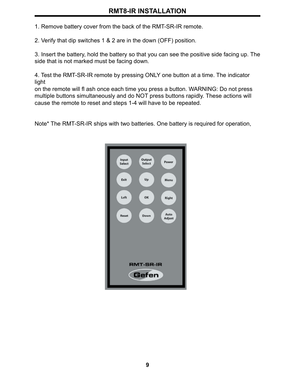 Gefen Home Theater Scaler PLUS User Manual | Page 12 / 14