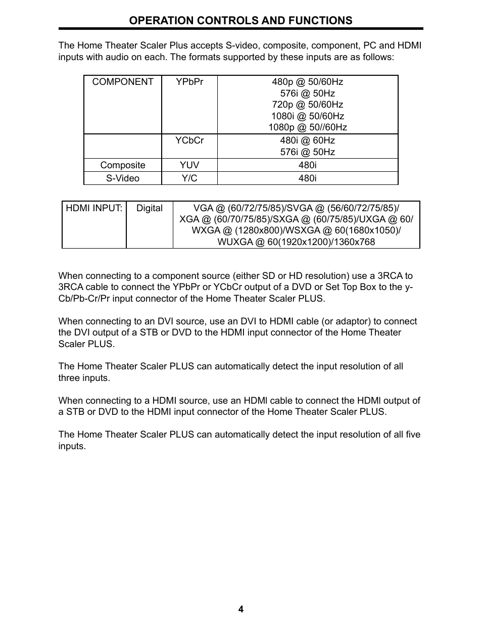 Gefen Home Theater Scaler PLUS User Manual | Page 7 / 14