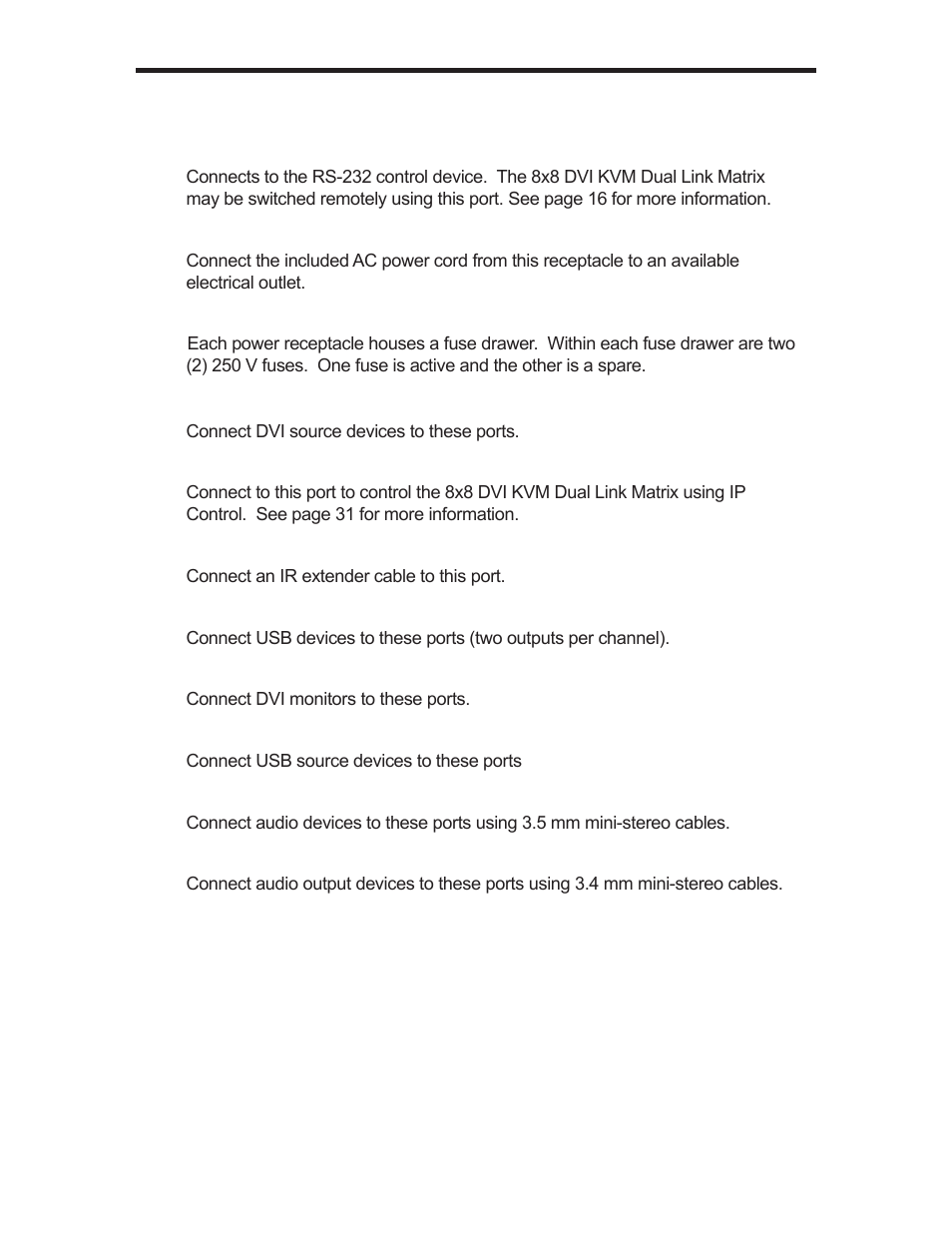 Panel descriptions | Gefen GEF-DVIKVM-848DL User Manual | Page 10 / 49
