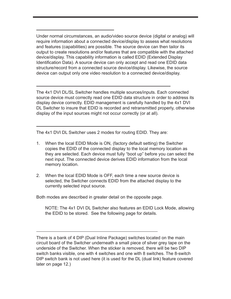 Edid modes | Gefen EXT-DVI-441DL User Manual | Page 13 / 31
