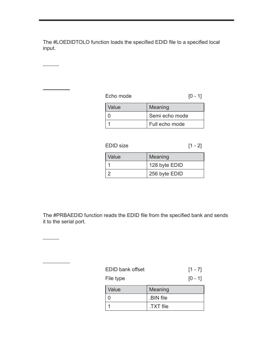 Rs-232 serial control commands | Gefen EXT-DVI-441DL User Manual | Page 21 / 31