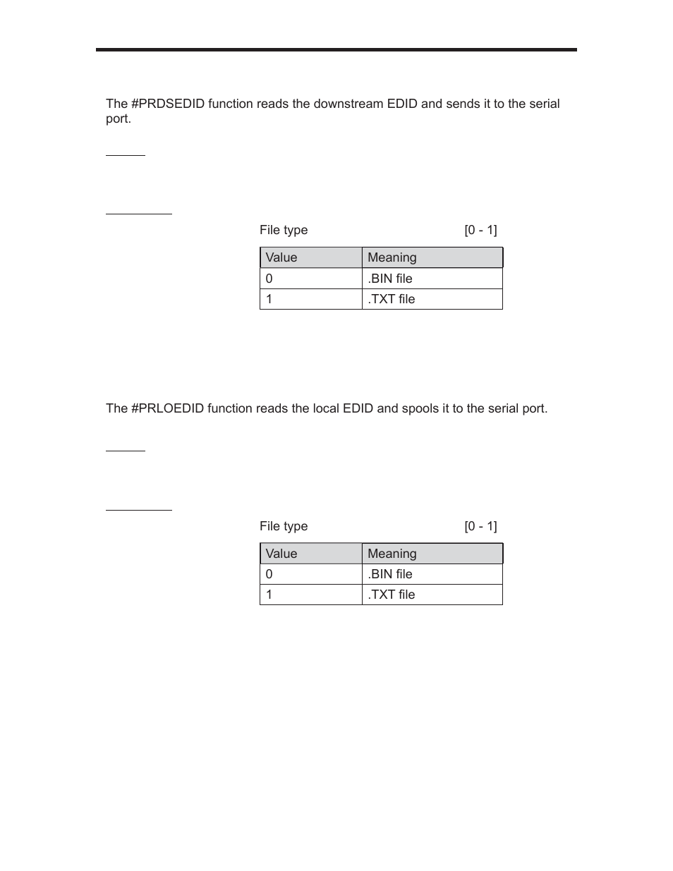 Rs-232 serial control commands | Gefen EXT-DVI-441DL User Manual | Page 22 / 31