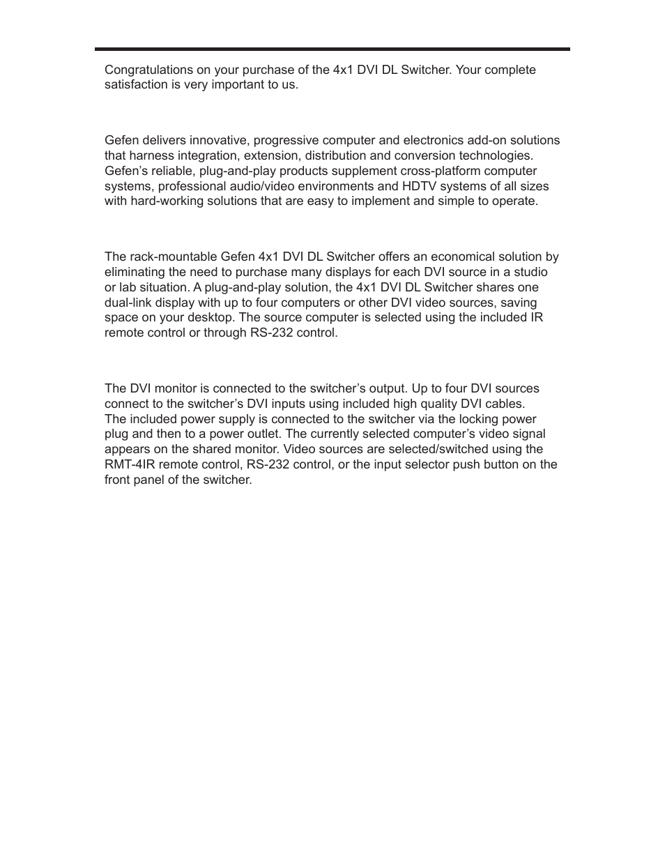 Gefen EXT-DVI-441DL User Manual | Page 4 / 31