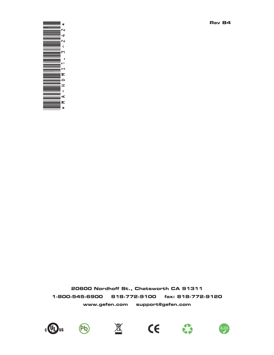 Gefen EXT-HDMI1.3-242 User Manual | Page 18 / 18