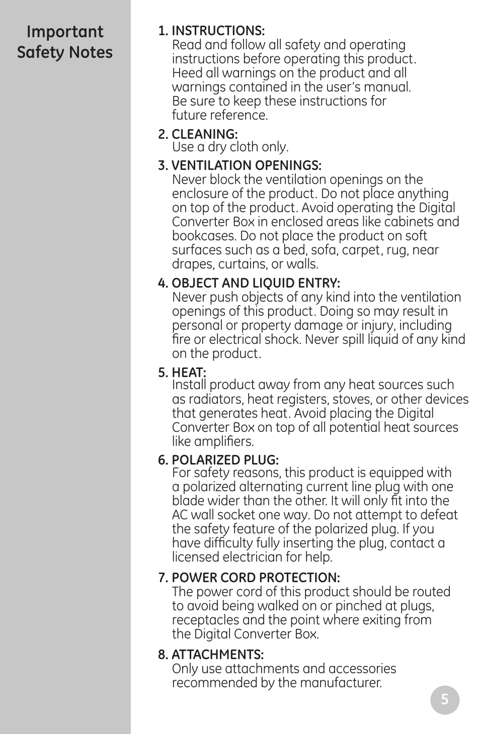 GE 22729 User Manual | Page 5 / 23