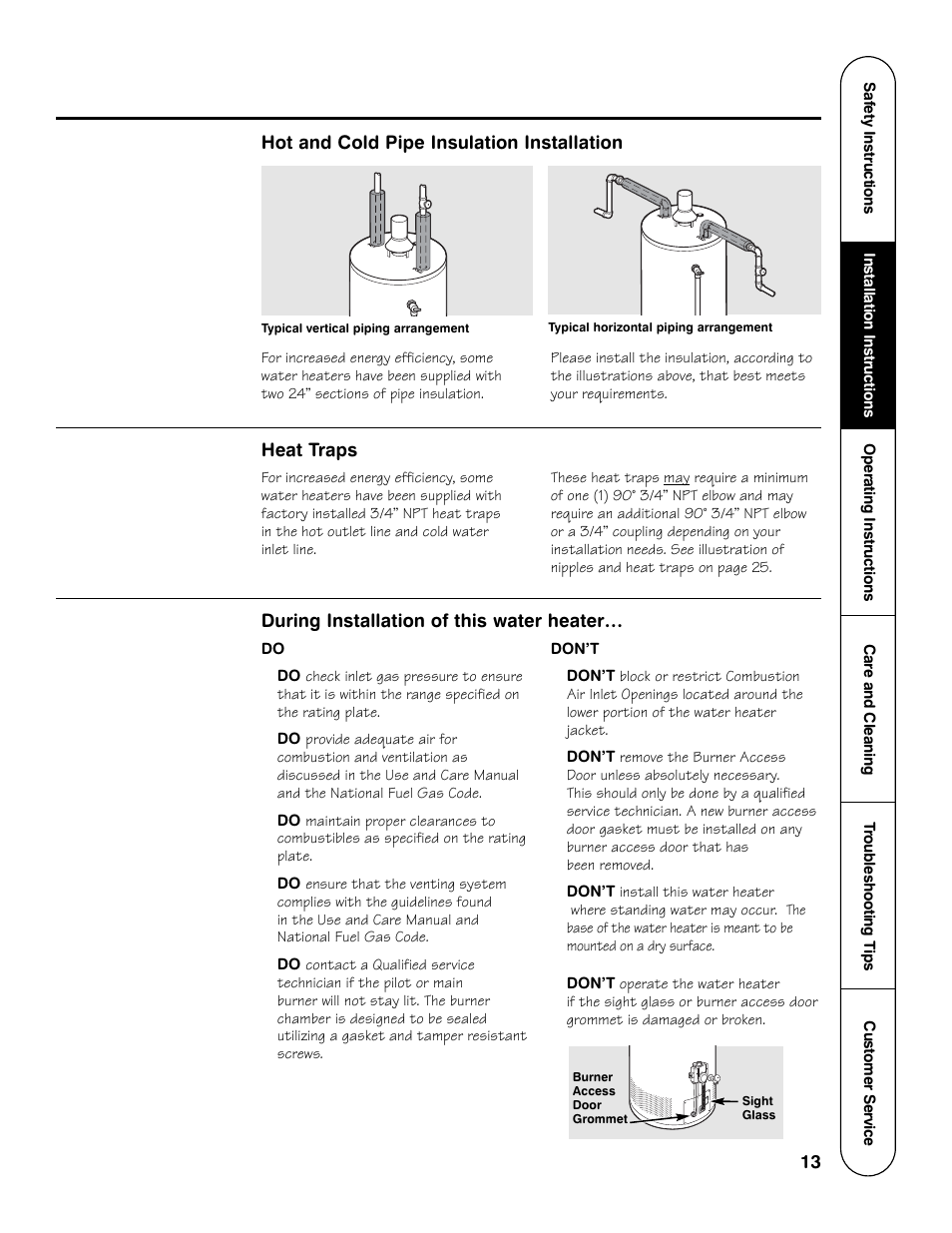 GE GG Series User Manual | Page 13 / 28