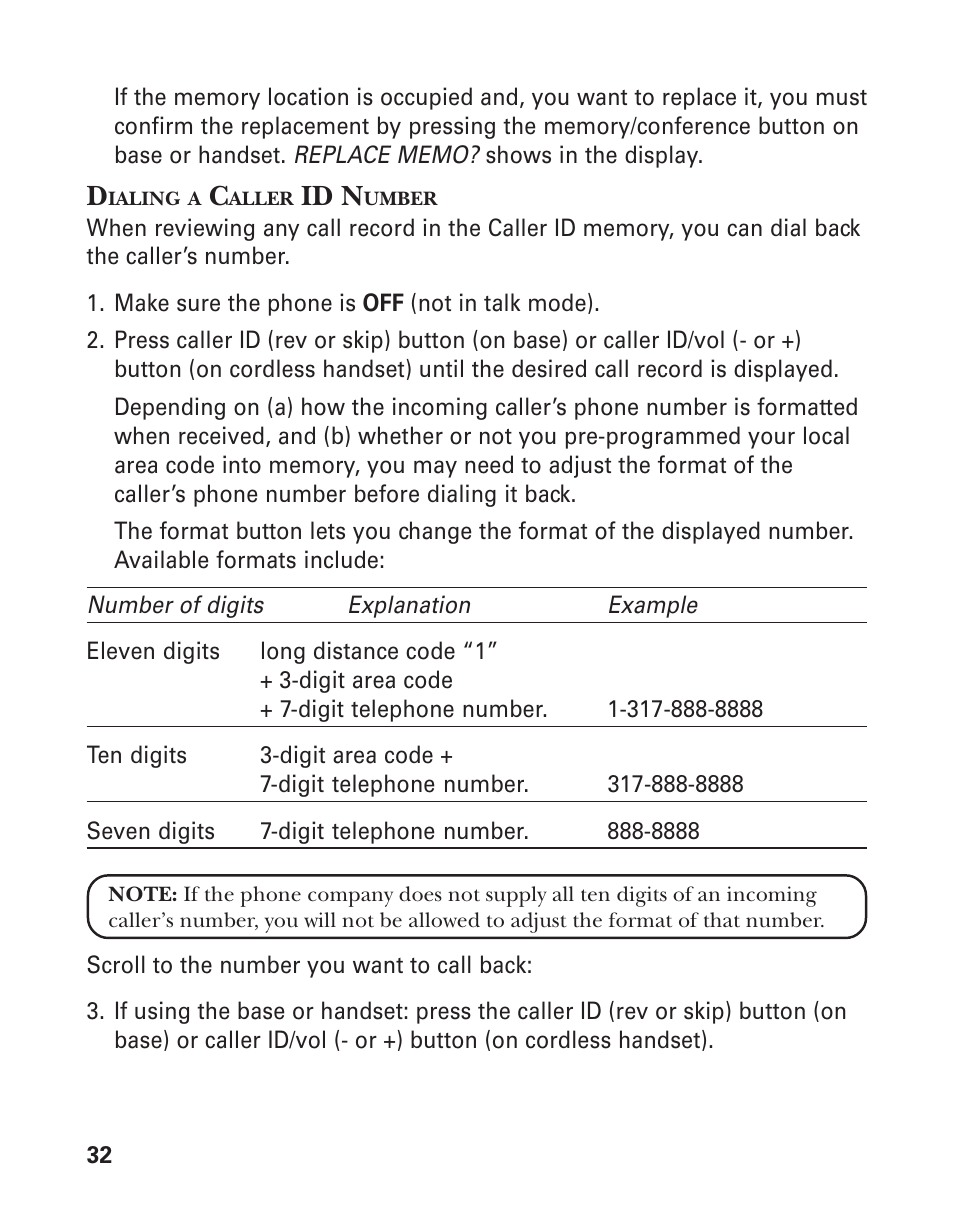 Id n | GE 25880 User Manual | Page 32 / 50