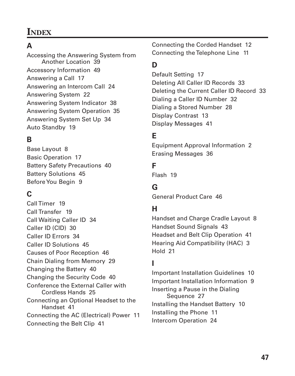 GE 25880 User Manual | Page 47 / 50