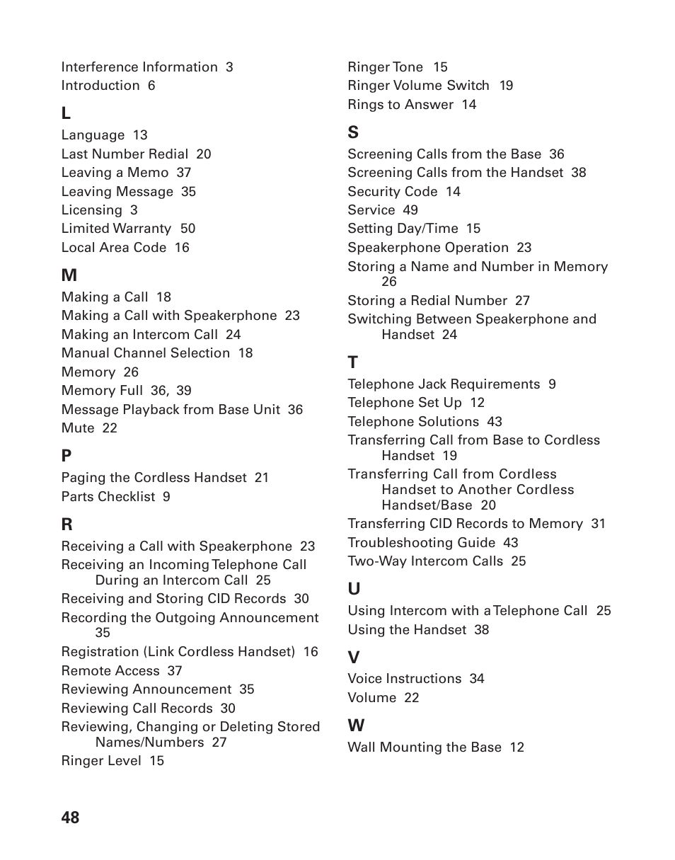 GE 25880 User Manual | Page 48 / 50