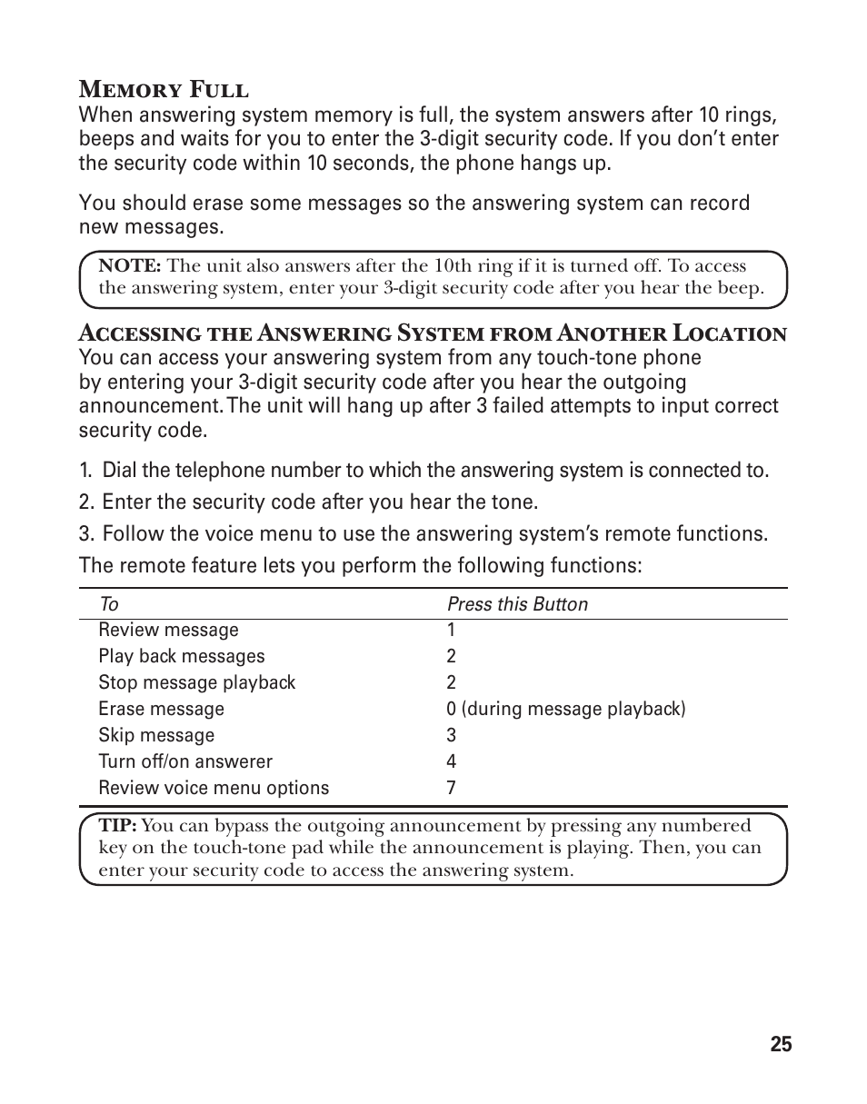 GE 25860 User Manual | Page 25 / 76