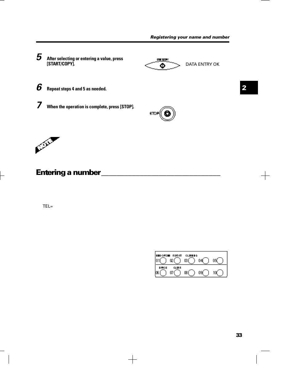 Entering a number | GE B640 User Manual | Page 44 / 121