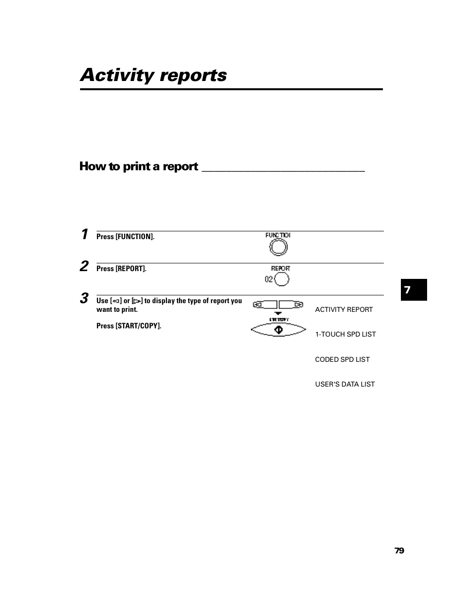 Activity reports, How to print a report | GE B640 User Manual | Page 88 / 121
