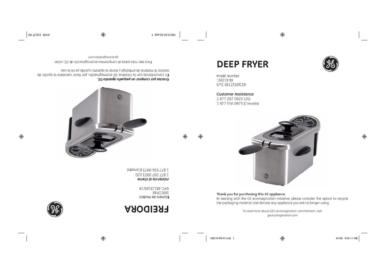 GE 68113169219 User Manual | 15 pages