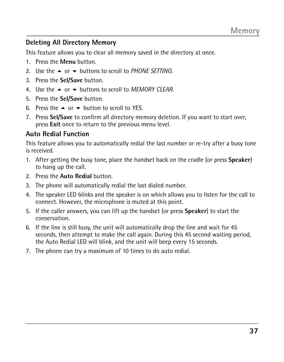 GE 25205 User Manual | Page 37 / 96