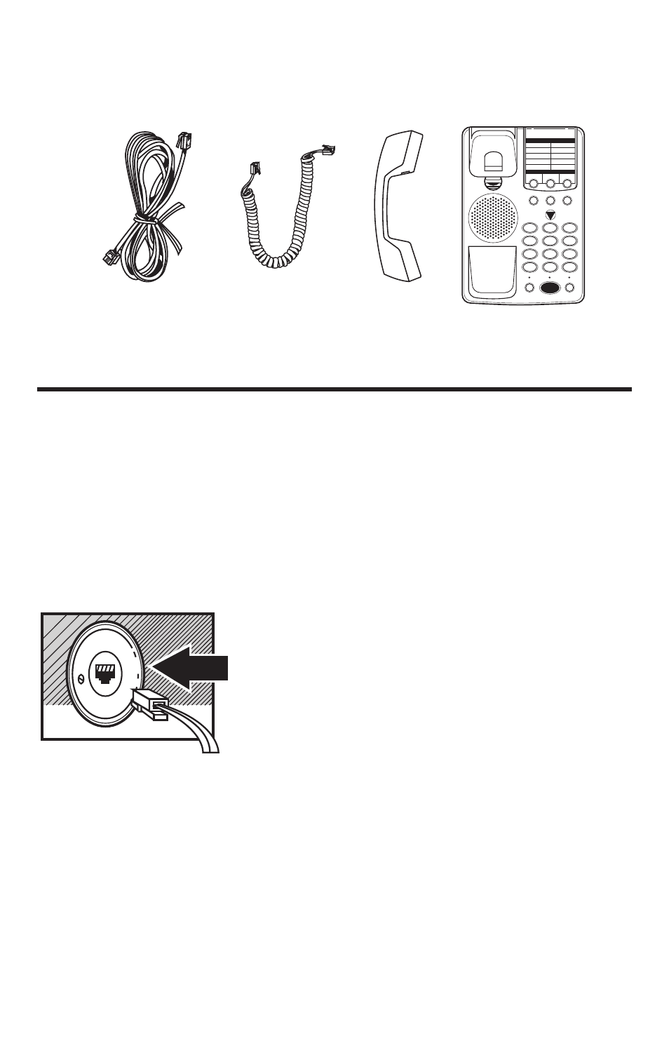Nstallation, Arts, Hecklist | Efore, Egin, Your package should contain the following items, Equirements, Phone line cord handset base unit handset cord | GE 2-9315 User Manual | Page 4 / 18