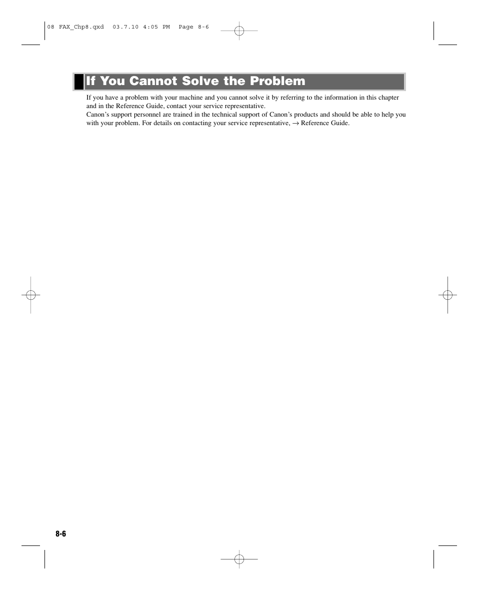 If you cannot solve the problem | GE D780 User Manual | Page 75 / 94