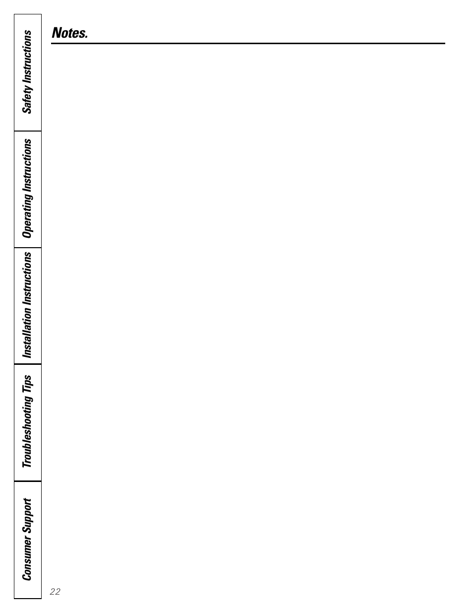 GE DVL223 User Manual | Page 22 / 24