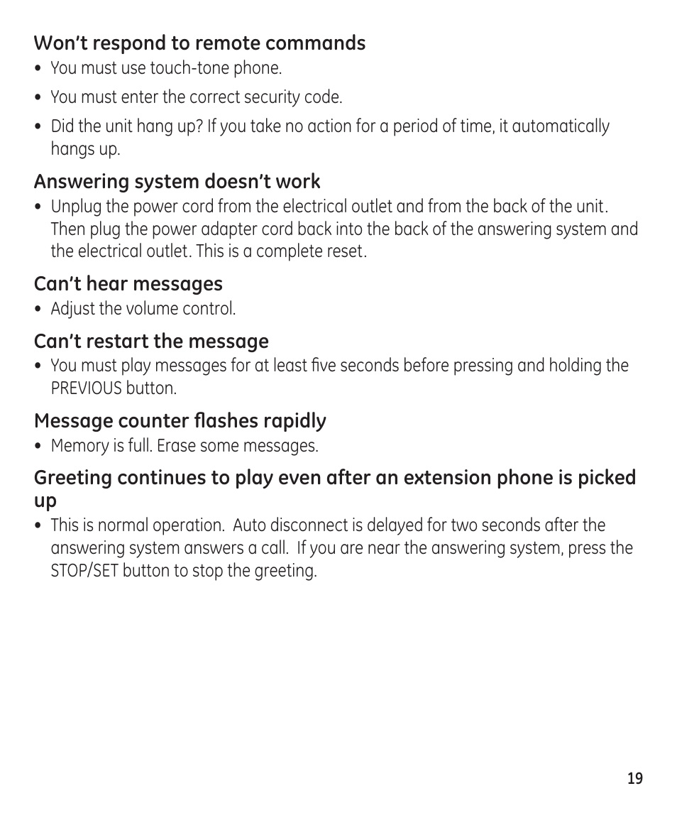 GE 55897990 User Manual | Page 19 / 52