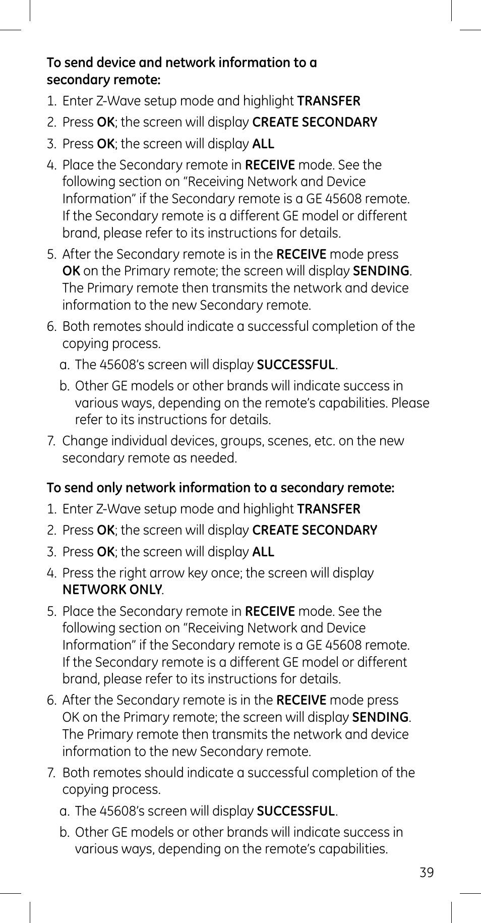 GE 45608 User Manual | Page 39 / 54