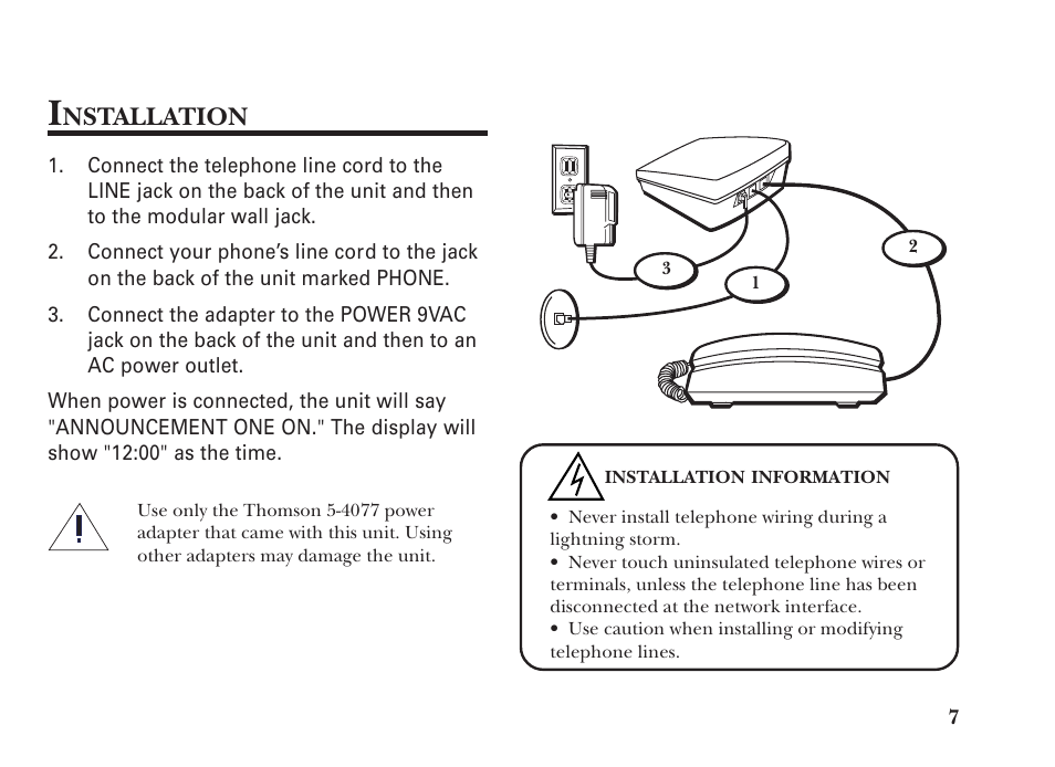 Nstallation | GE 15298530 User Manual | Page 7 / 24