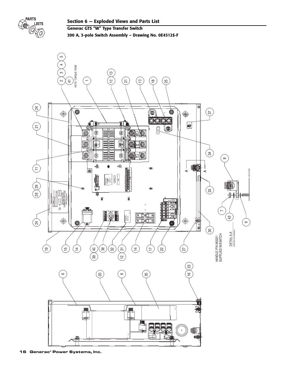 C7907ds, C8308x, 16 generac | Power systems, inc | Generac Power Systems 004635-1 User Manual | Page 18 / 20