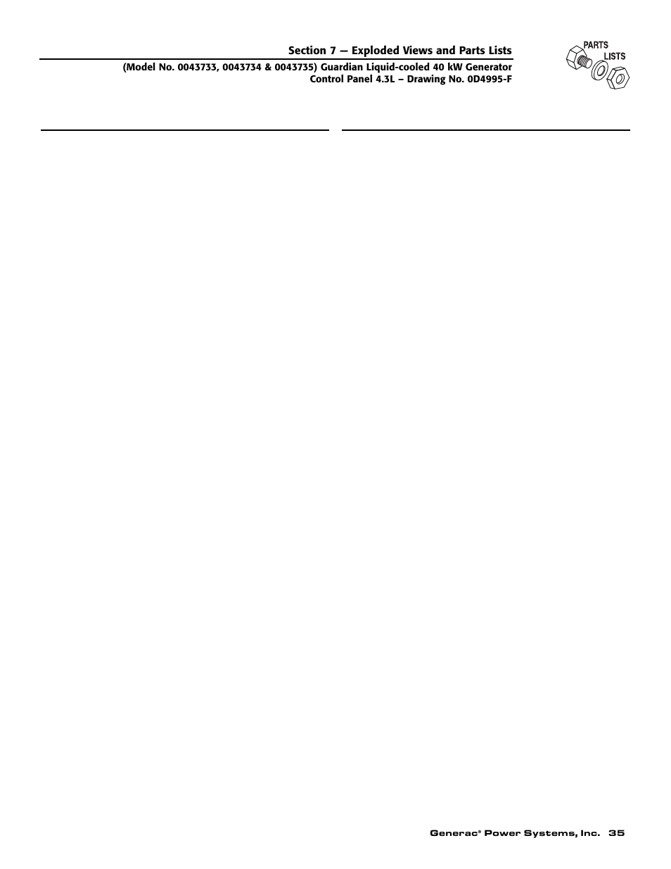 Generac Power Systems GUARDIAN 43733 User Manual | Page 37 / 64