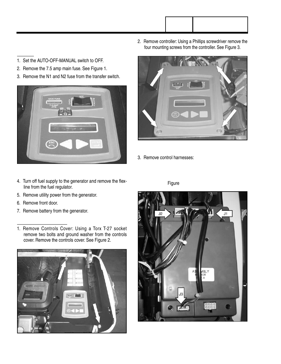 1 major disassembly, Front engine access | Generac Power Systems 8 kW LP User Manual | Page 154 / 192