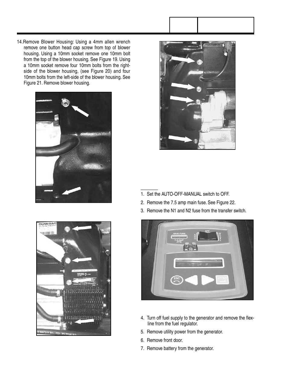 Major disassembly | Generac Power Systems 8 kW LP User Manual | Page 158 / 192