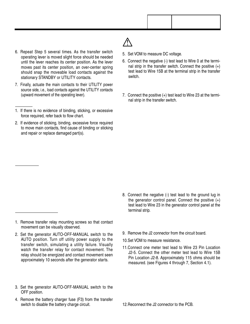 Test 28 – check 23 and 15bwiring/connections | Generac Power Systems 8 kW LP User Manual | Page 78 / 192