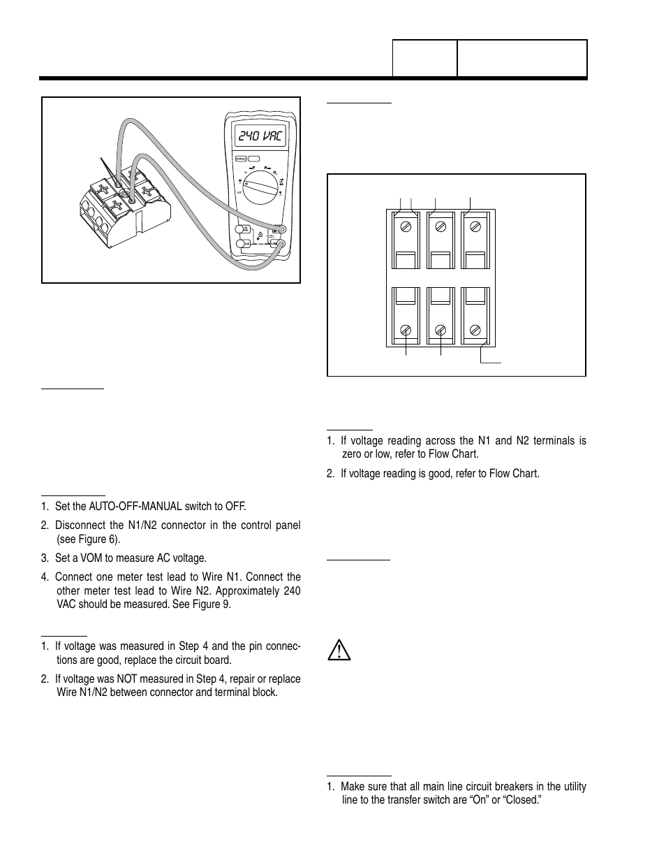 Test 38 – check utility sense voltage, Test 39 – check voltage atterminal lugs n1, n2 | Generac Power Systems 8 kW LP User Manual | Page 86 / 192