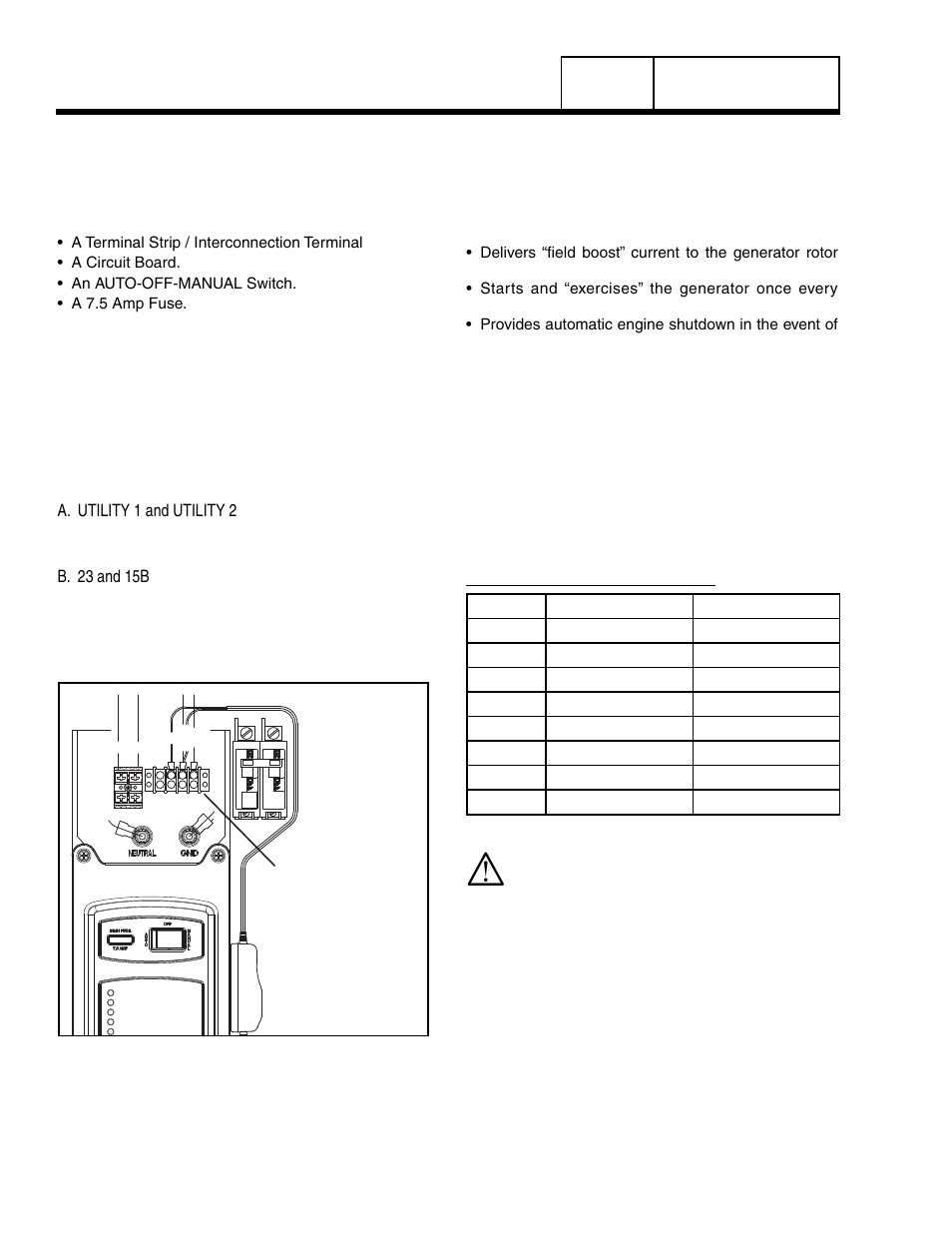 1 description and components, General, Terminal strip / interconnection terminal | Circuit board, Auto-off-manual switch | Generac Power Systems 8 kW LP User Manual | Page 98 / 192