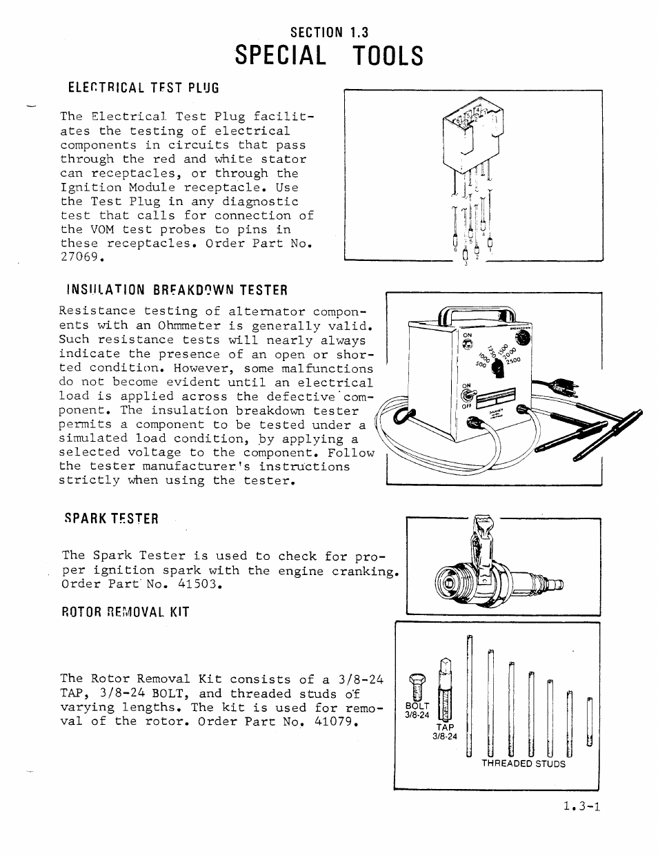 Special tools | Generac Power Systems MC User Manual | Page 13 / 83