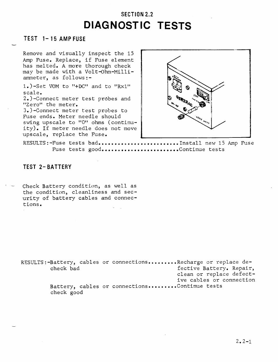 Diagnostic tests | Generac Power Systems MC User Manual | Page 23 / 83