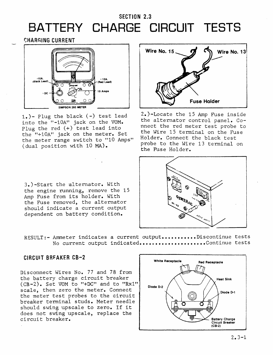 Battery charge circuit, Tests | Generac Power Systems MC User Manual | Page 45 / 83