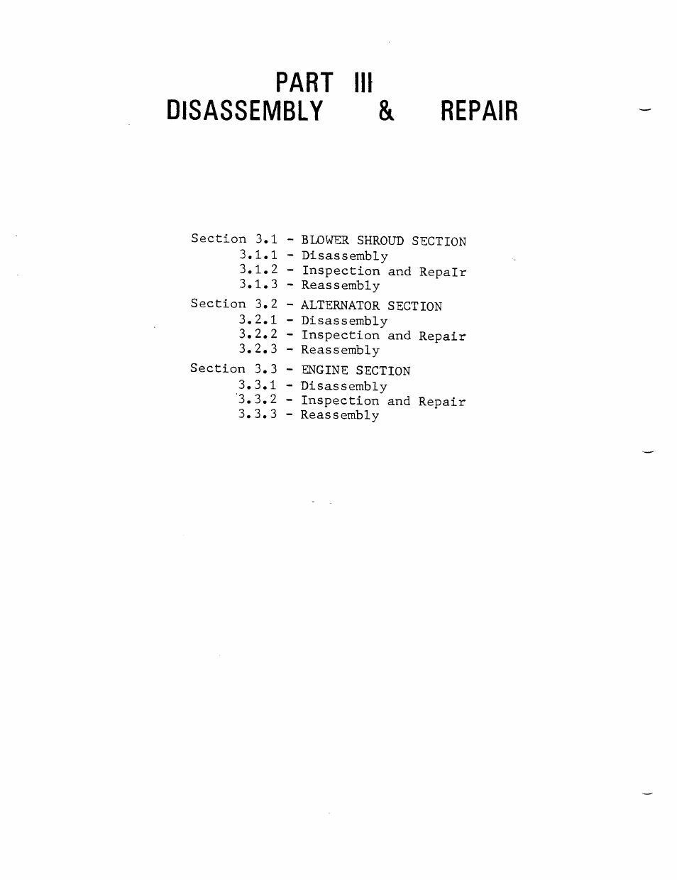 Part iii, Disassembly, Part iii disassembly & repair | Generac Power Systems MC User Manual | Page 54 / 83