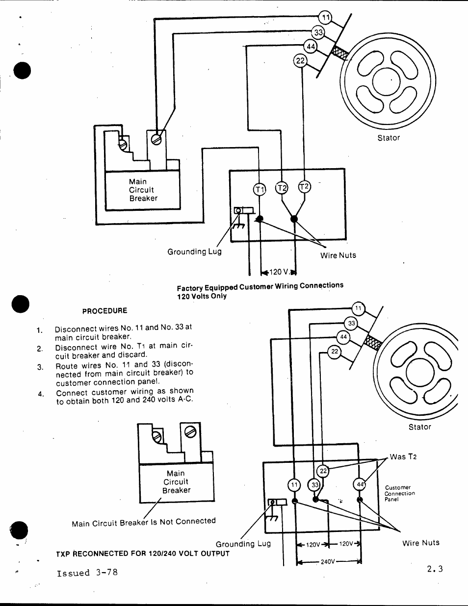 Issued 3-78 | Generac Power Systems TXP User Manual | Page 10 / 91