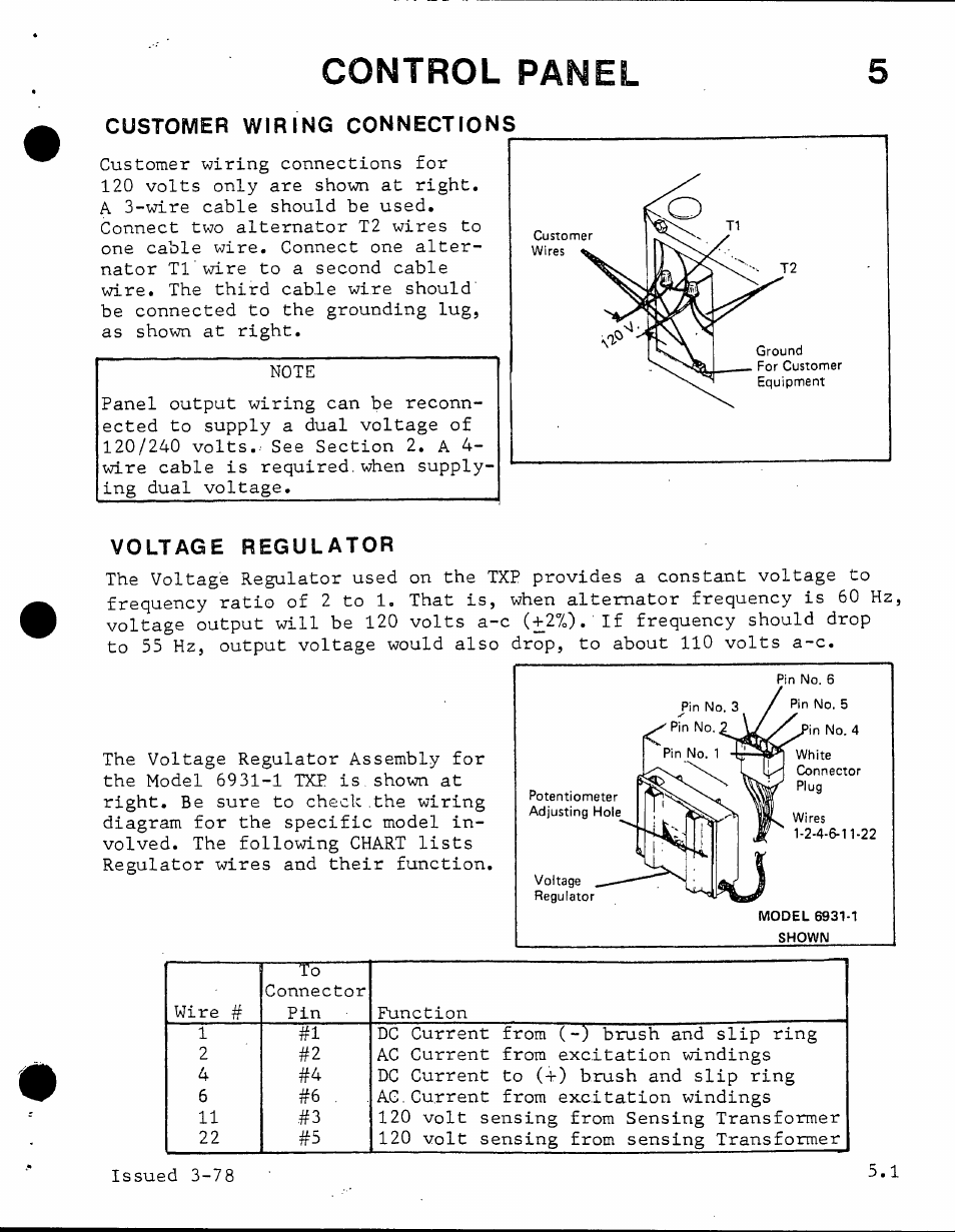 Control panel 5 | Generac Power Systems TXP User Manual | Page 48 / 91