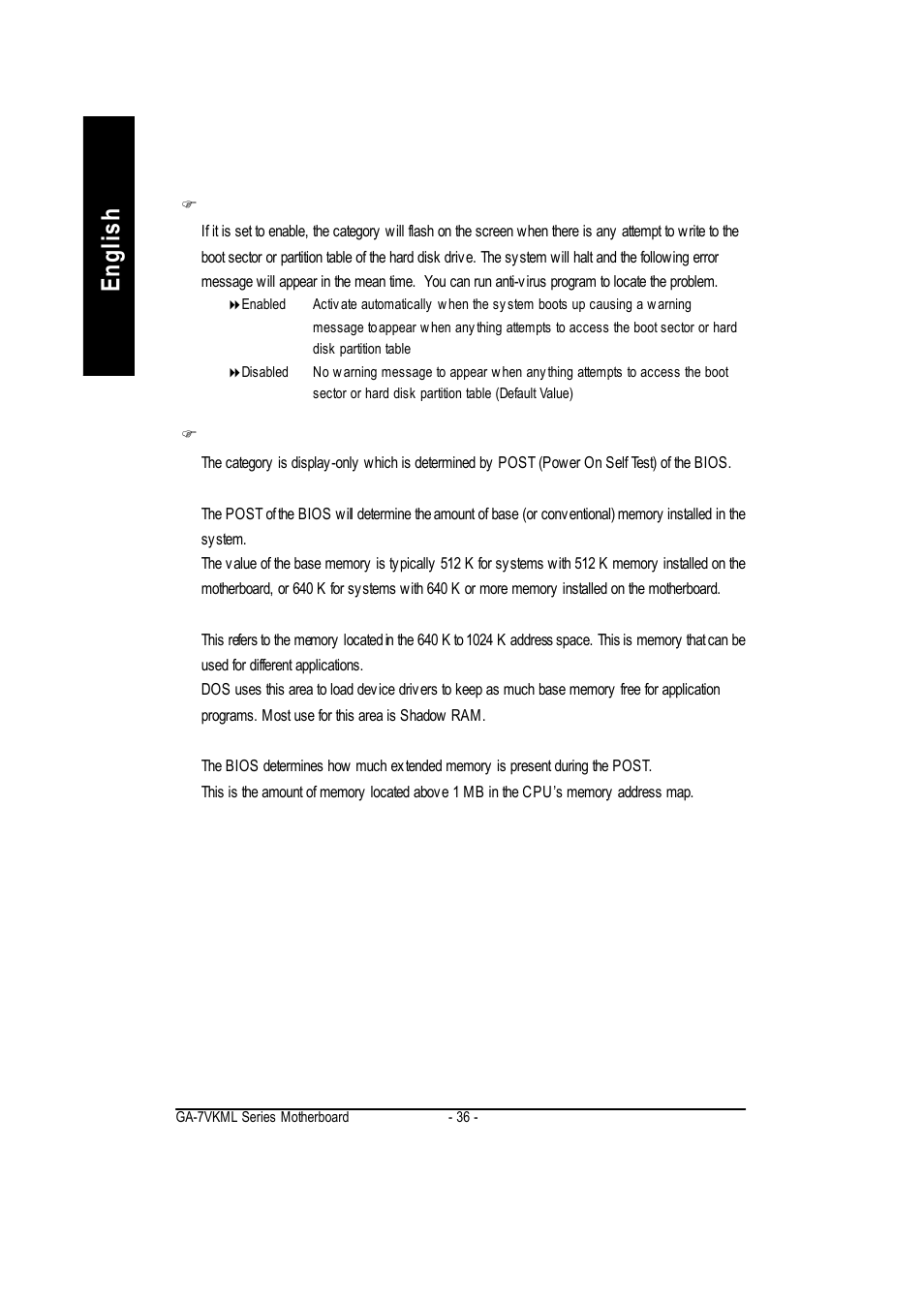 English | GIGABYTE GA-7vkml User Manual | Page 40 / 104